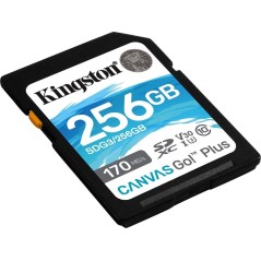 Kingston Canvas Go! Plus SDXC 256GB 170MB/s - High-Speed Memory Card for Stunning Photography and Video Storage